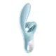 Вибратор-кролик Satisfyer Touch Me Blue, двойной отросток, 3 мощных мотора