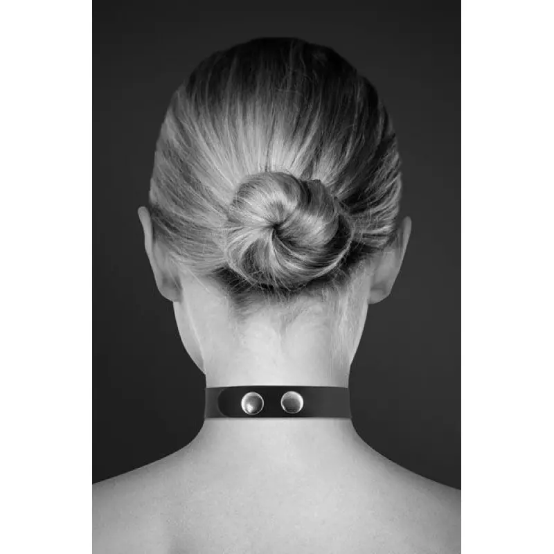 Чокер со стразами Bijoux Pour Toi - SLAVE, натуральная кожа