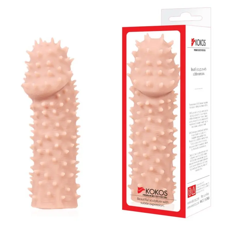Насадка на член Kokos Extreme Sleeve ES.07 размер M, утолщающая, стимуляция точки G