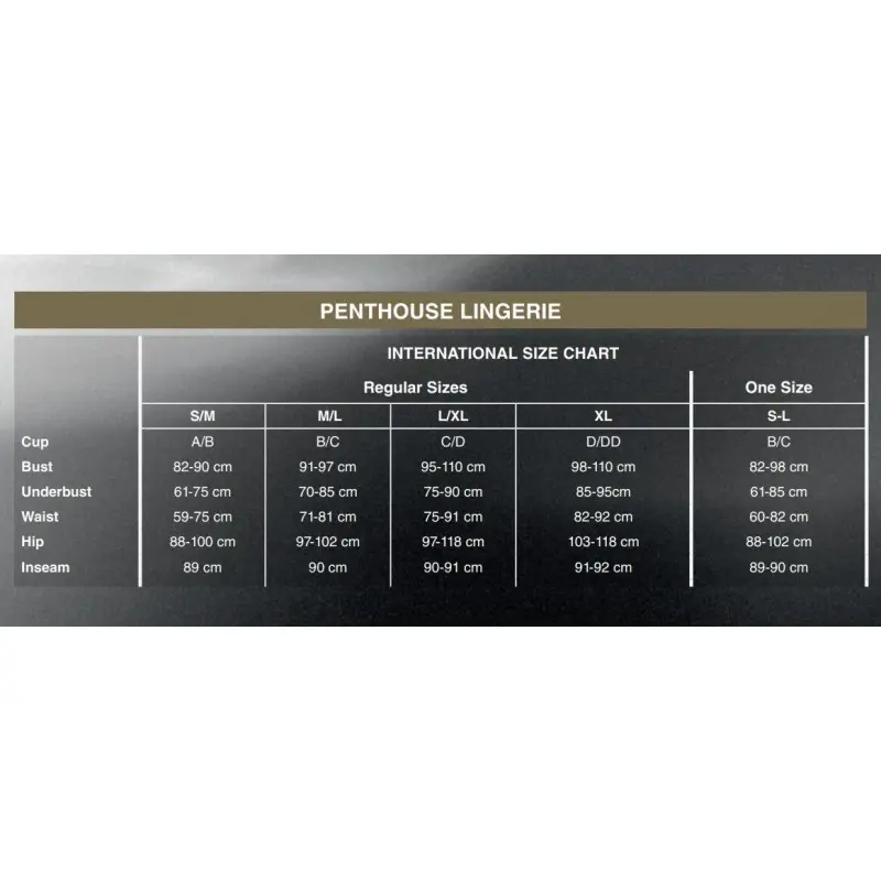 Бодистокинг с узором в виде крыльев и бабочки Penthouse - Wild catch black S/L