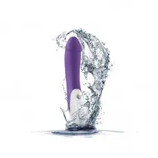 Мощный вибратор Mystim Terrific Truman Purple с двумя моторами и выраженной головкой