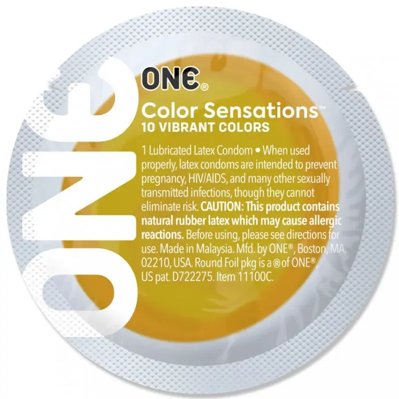 Презерватив ONE Color Sensations - ONE will get you there (Yellow) 1 шт
