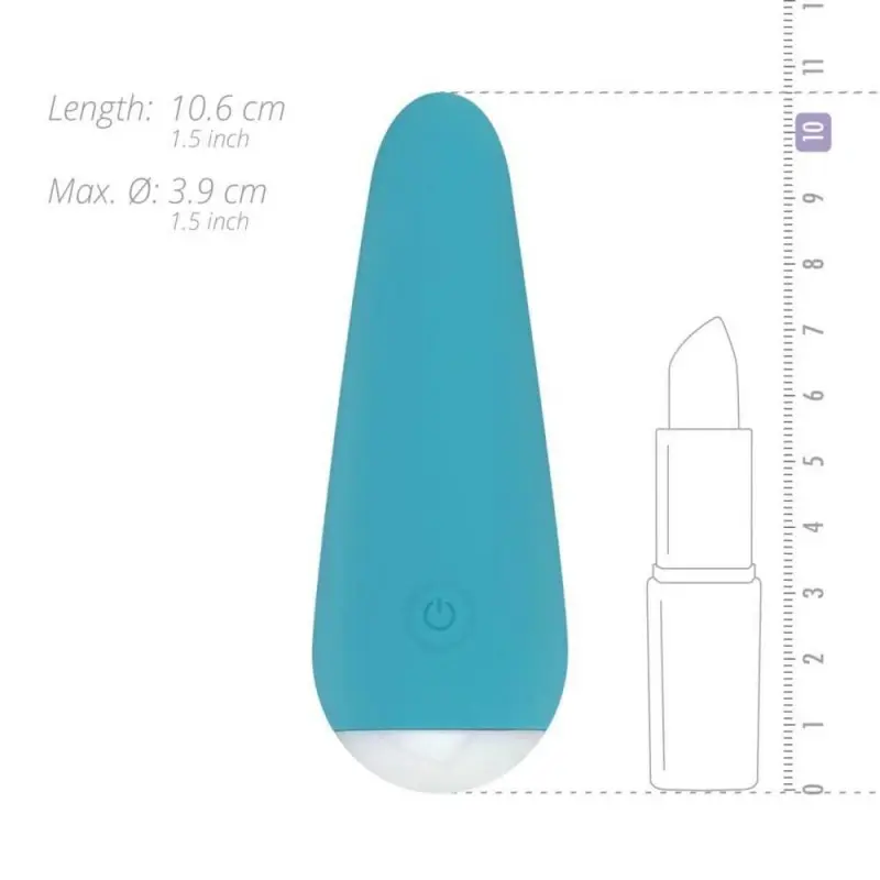 Мини-вибратор Cala Azul – Julia Mini Vibrator, очень нежный, 10 режимов