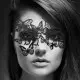 Маска на лицо Bijoux Indiscrets - Sybille Mask, виниловая, клеевое крепление, без завязок