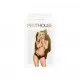 Трусики-бразилиана Penthouse Mermaid Fantasy S/M Black, кружево, низкая посадка, ремешки, бантики