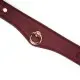 Кожаный ошейник с поводком Liebe Seele Wine Red Curved Collar, замок-сердечко