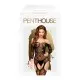 Бодистокинг с флористическо-геометрическим орнаментом Penthouse - Top-Notch Black S/L