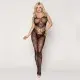 Ажурный бодистокинг с вырезами "Клео" Black One Size