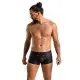 Мужские кожаные боксеры с клапаном Passion 050 SHORT PATRICK L/XL Black