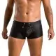 Мужские кожаные боксеры с клапаном Passion 050 SHORT PATRICK L/XL Black