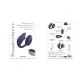 Виброяйцо с вакуумной клиторальной стимуляцией Love To Love Wonderlover MIDNIGHT INDIGO