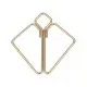 Зажимы для сосков с тяжелой подвеской LOCKINK Nipple Clamps with Heavy Pendant - Golden
