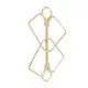 Зажимы для сосков с тяжелой подвеской LOCKINK Nipple Clamps with Heavy Pendant - Golden