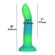 Светящийся в темноте фаллоимитатор ADDICTION Rave 8″ Glow in the Dark Dildo Blue Green, 20,3 см