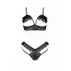 Комплект DOLLY SET WITH OPEN BRA black XXL/XXXLPassion