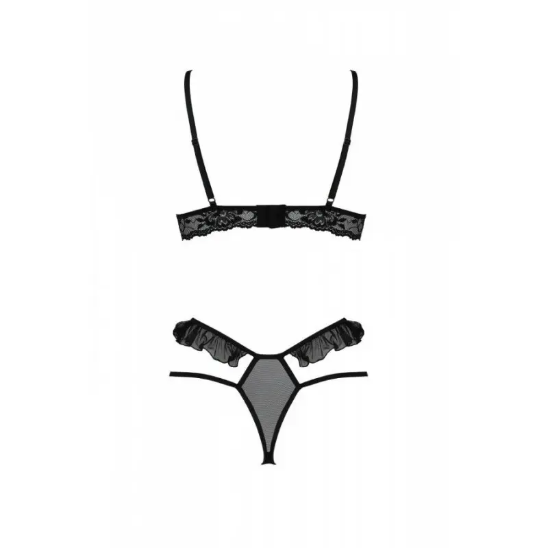 Комплект DOLLY SET WITH OPEN BRA black XXL/XXXLPassion