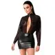 Платье Noir Handmade F348 Powerwetlook and tulle dress - L
