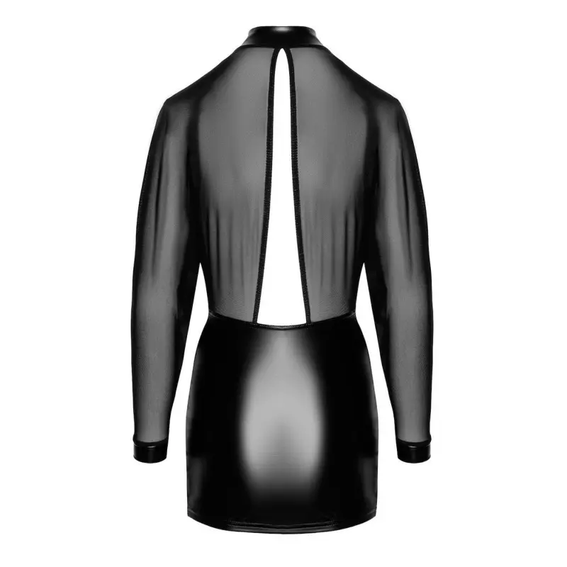 Платье Noir Handmade F348 Powerwetlook and tulle dress - L