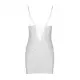 Сорочка с вырезами на груди, стринги Passion LOVELIA CHEMISE S/M, white