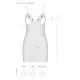 Сорочка с вырезами на груди, стринги Passion LOVELIA CHEMISE S/M, white