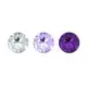 Набор силиконовых анальных пробок с кристаллом Rianne S: Booty Plug Set Purple, диаметр 3,2см, 3,5см, 4,2см