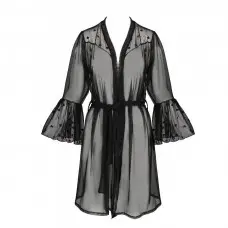Воздушный пеньюар Passion LOVELIA PEIGNOIR XXL/XXXL, black