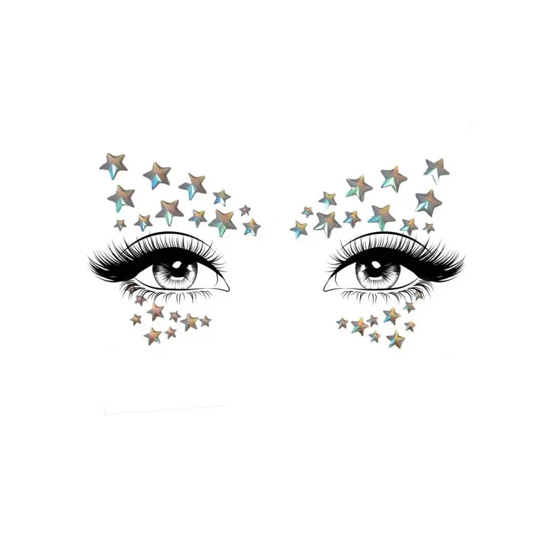 Украшение-звездочки для тела Leg Avenue Celeste face jewels sticker, наклейки, светятся в темноте
