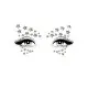Украшение-звездочки для тела Leg Avenue Celeste face jewels sticker, наклейки, светятся в темноте