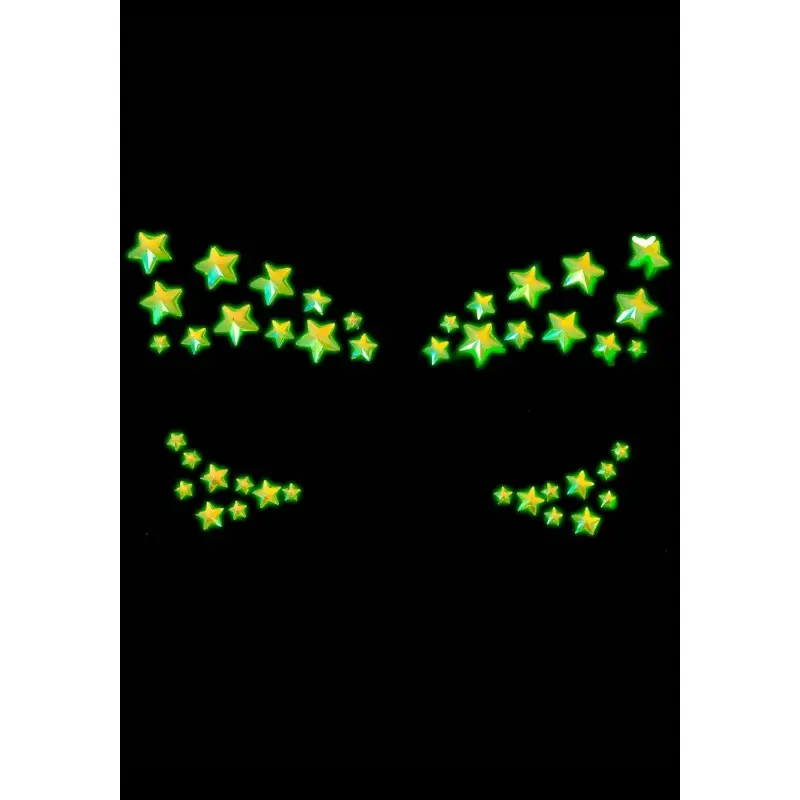 Украшение-звездочки для тела Leg Avenue Celeste face jewels sticker, наклейки, светятся в темноте