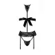 Комплект Kissable Bondage Kiss Set Black S/M