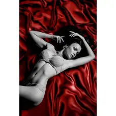 Простыня из винила Fetish Tentation Red 220x200, красная