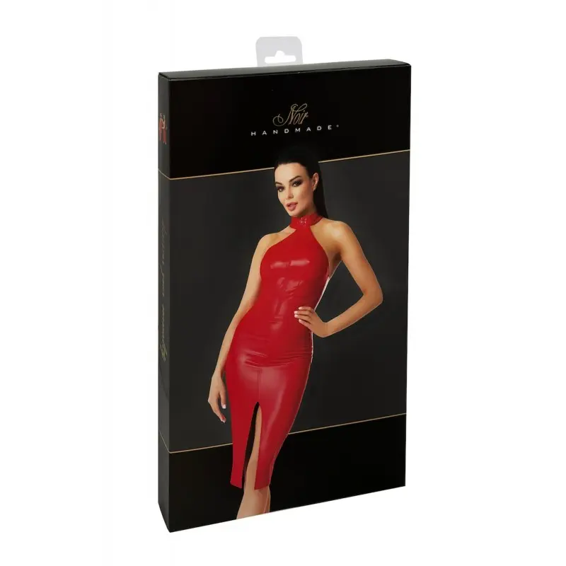 Платье Noir Handmade F354 Red powerwetlook dress - XXL