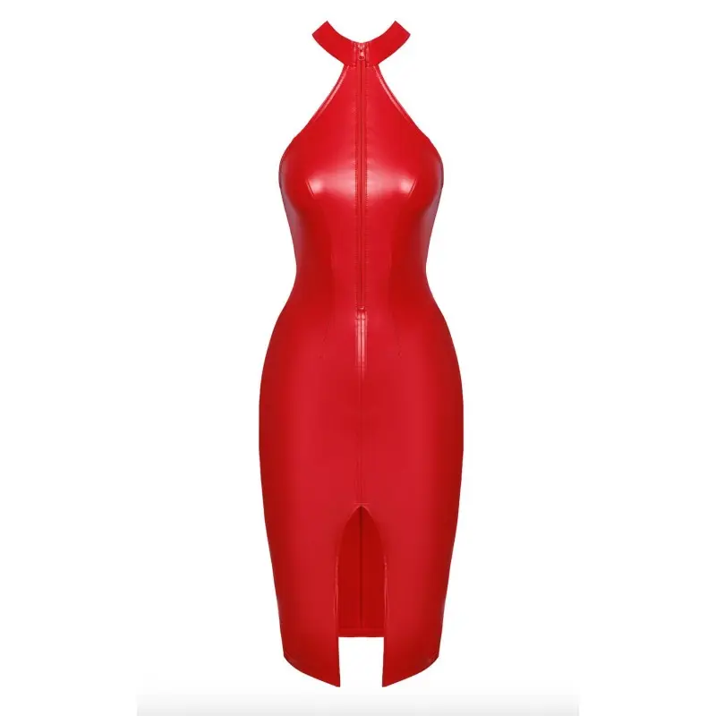 Платье Noir Handmade F354 Red powerwetlook dress - XXL