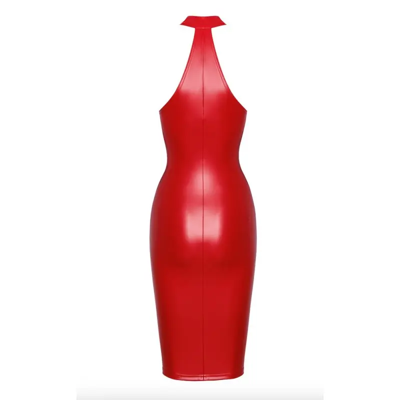 Платье Noir Handmade F354 Red powerwetlook dress - XXL