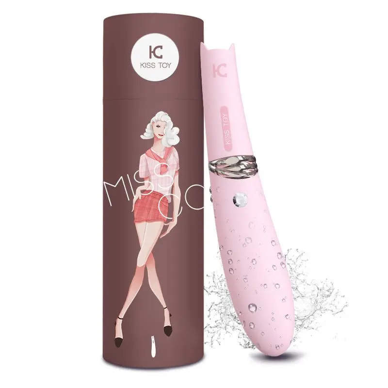 Вакуумный стимулятор с вибрацией KISTOY Miss CC Pink, можно использовать как вибратор, диам. 3,6см