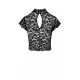 Топ Noir Handmade F303 Essence lace top with high collar - 3XL