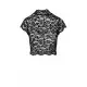 Топ Noir Handmade F303 Essence lace top with high collar - 3XL