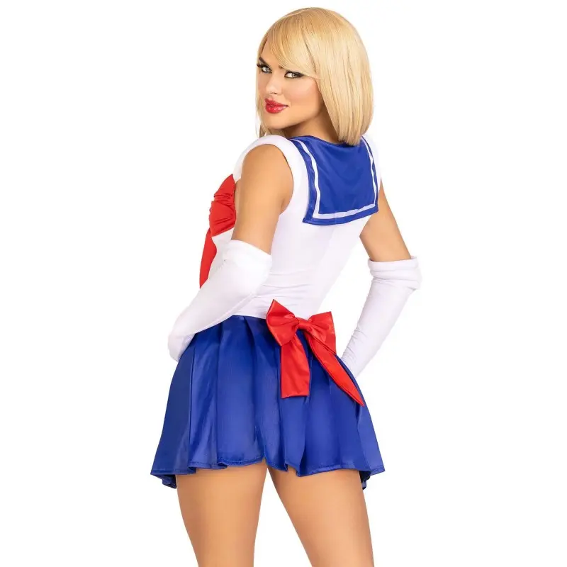 Эротический костюм Сейлор Мун Leg Avenue Sexy Sailor S, платье, перчатки, бант