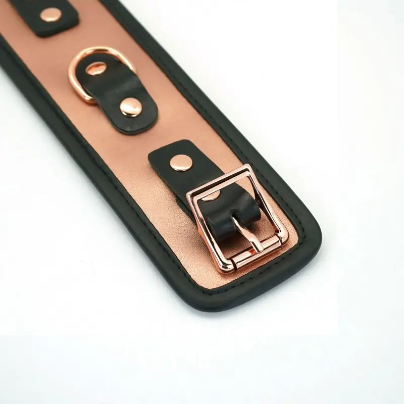 Поножи Liebe Seele Rose Gold Memory Ankle Cuffs, натуральная кожа, розовое золото