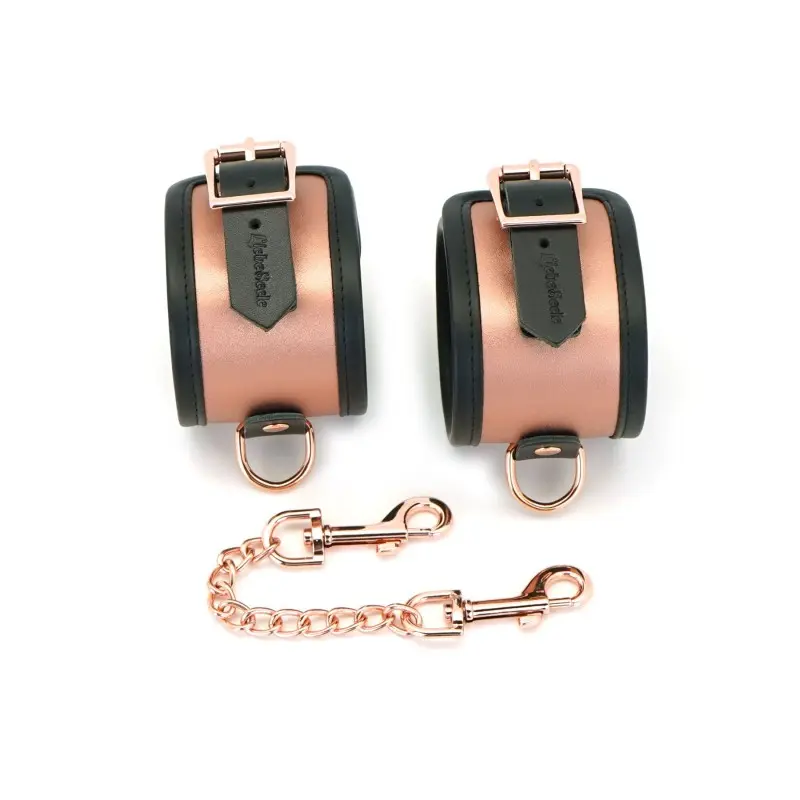 Поножи Liebe Seele Rose Gold Memory Ankle Cuffs, натуральная кожа, розовое золото