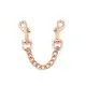 Поножи Liebe Seele Rose Gold Memory Ankle Cuffs, натуральная кожа, розовое золото