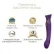 Смартвибратор 3в1 Zalo — Queen Set Twilight Purple, пульсирующая жемчужина и вакуум, кристалл Swarovski