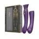 Смартвибратор 3в1 Zalo — Queen Set Twilight Purple, пульсирующая жемчужина и вакуум, кристалл Swarovski
