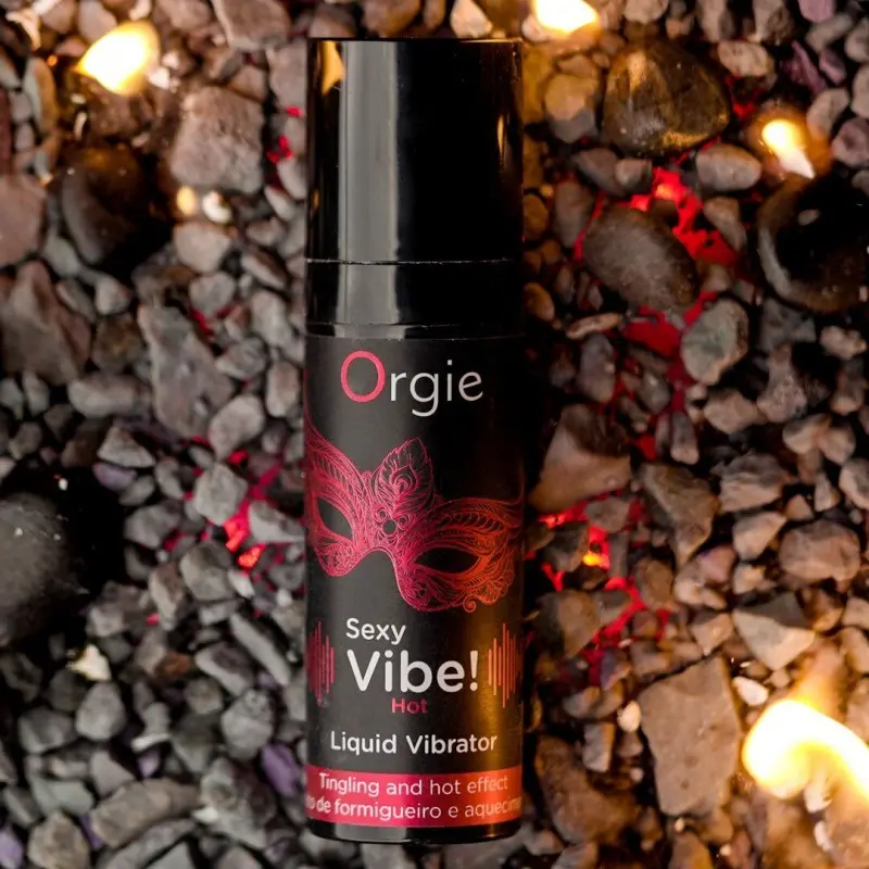 Жидкий вибратор Orgie Sexy Vibe! Hot, 15 мл (мятая упаковка!!!)