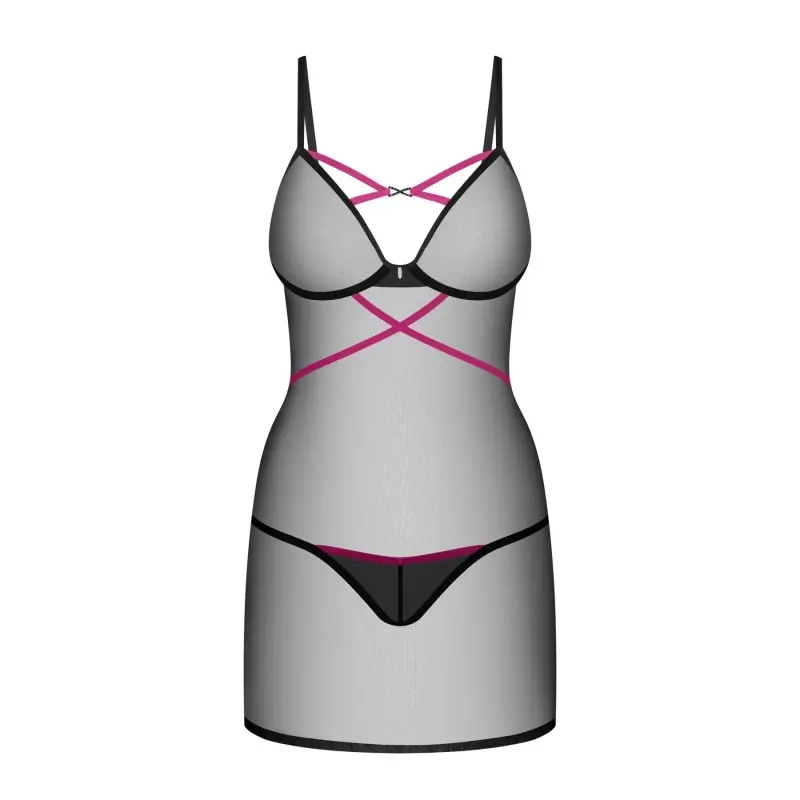 Пеньюар Obsessive Novenes chemise & thong M/L