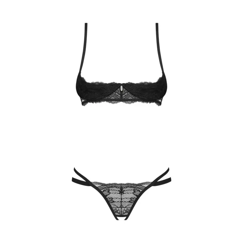Комплект Obsessive Nutris 2-pcs crotchless set XS/S