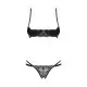 Комплект Obsessive Nutris 2-pcs crotchless set XS/S