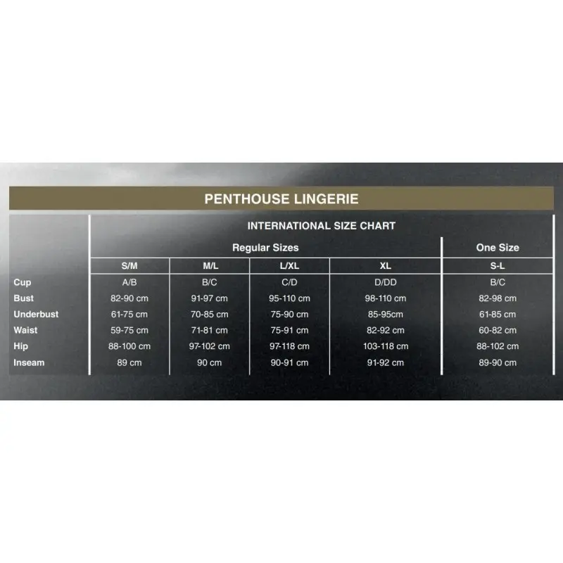 Мини-платье Penthouse Bedtime Surprise XL Black, крупная сетка, рукава, вертикальные вставки