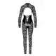 Комбинезон Noir Handmade F299 Enigma lace catsuit with underbust bodice - S