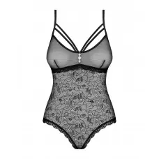 Мереживне боді з доступом Obsessive 818-TED-1 teddy M/L, чорне